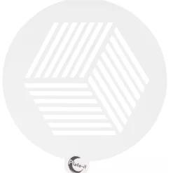 Plate-it Stencil Hexagon Set/6 Hot