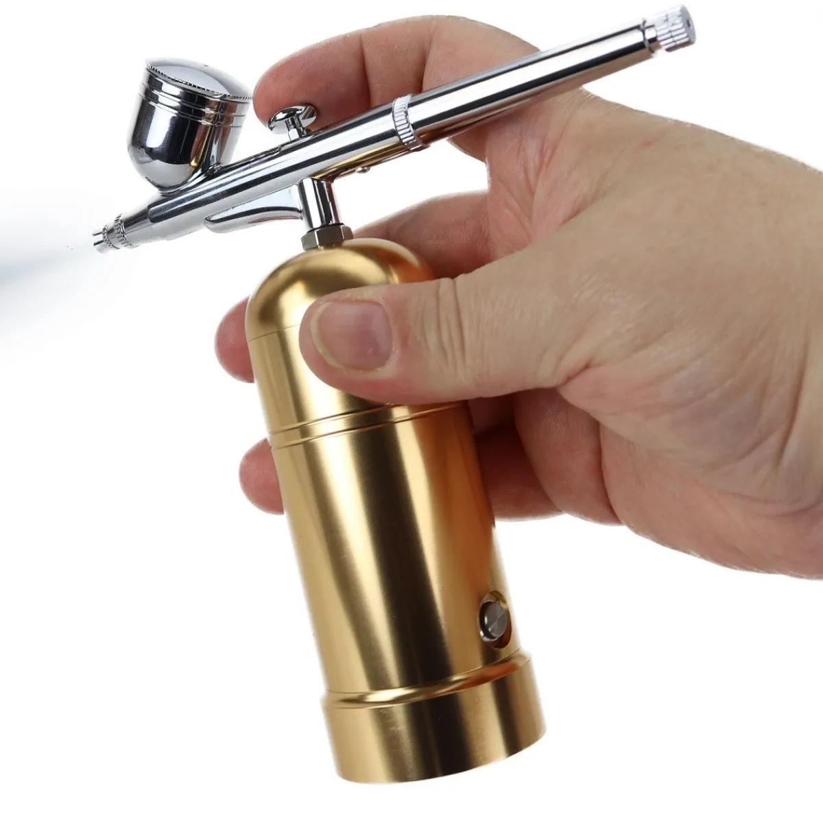 PME Airbrush Kit Oplaadbaar Goud Outlet