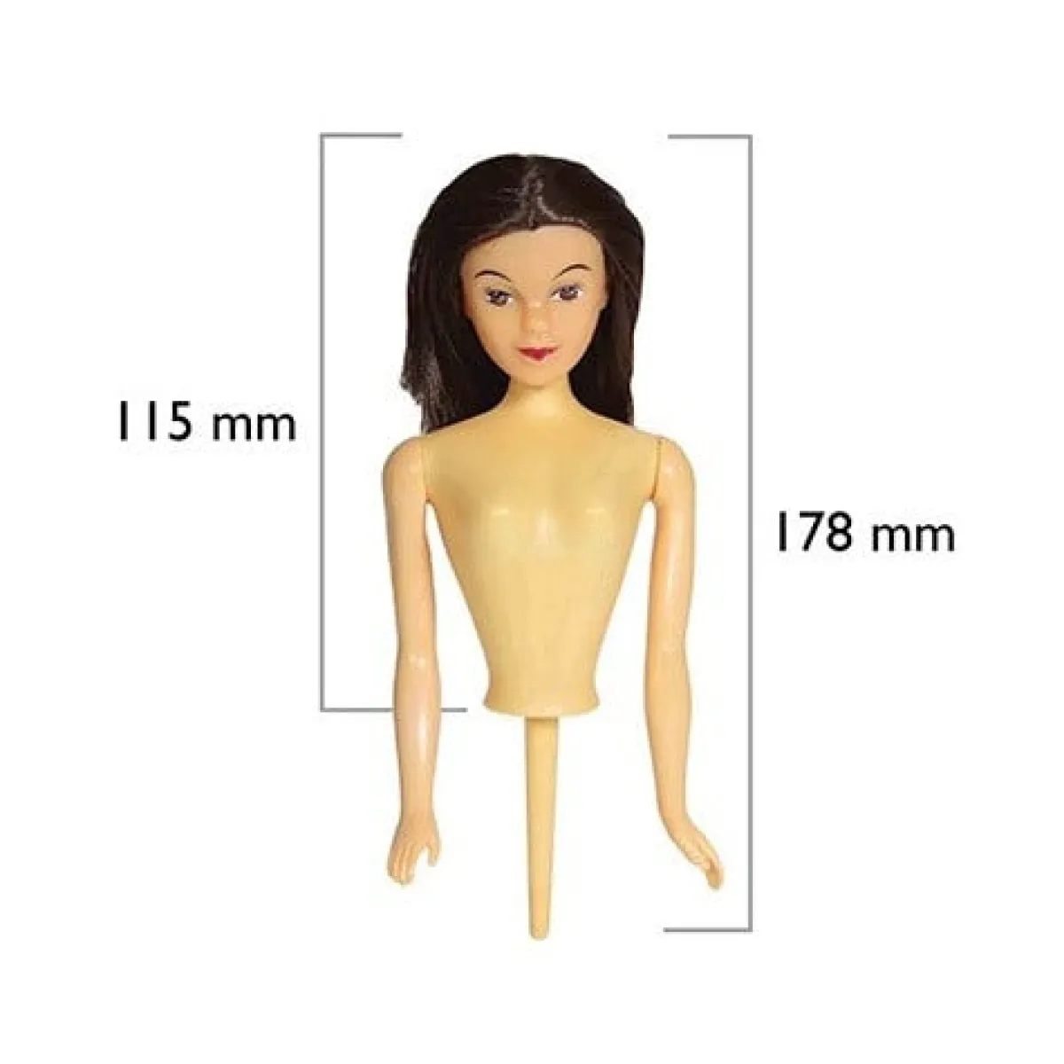 PME Barbie Doll Pick (Pin Popje) Brunette Hot