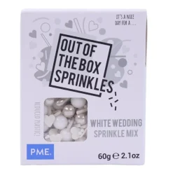 PME Bruiloft Wit Sprinkle Mix (Out of the Box) 60g Best