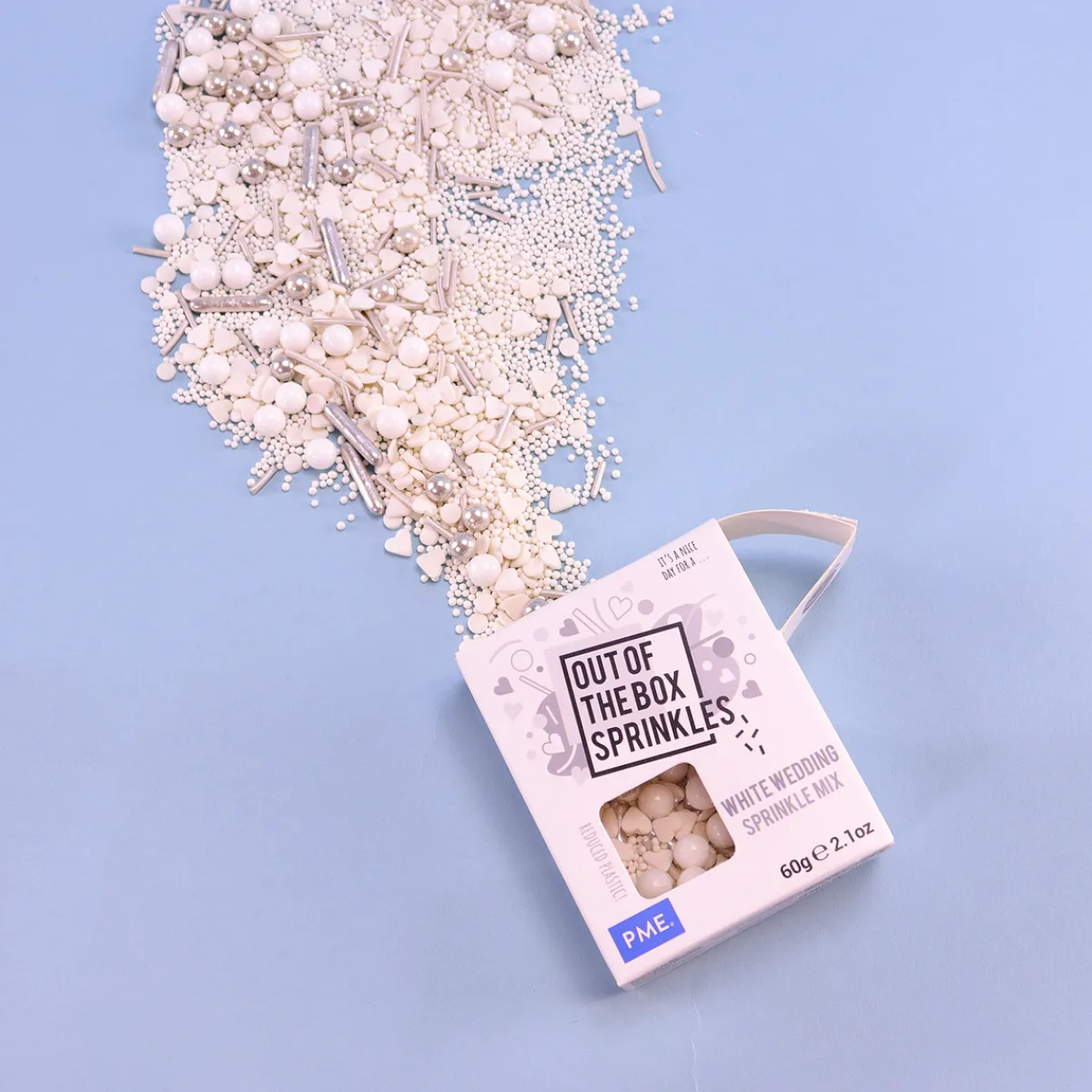 PME Bruiloft Wit Sprinkle Mix (Out of the Box) 60g Best
