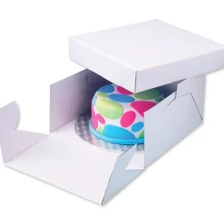 PME Cakeboard en doos rond 27,5x27,5x15 cm Best