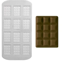 PME Chocolademal Mini Tablet (12x) 35x25mm New