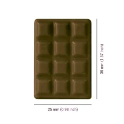 PME Chocolademal Mini Tablet (12x) 35x25mm New