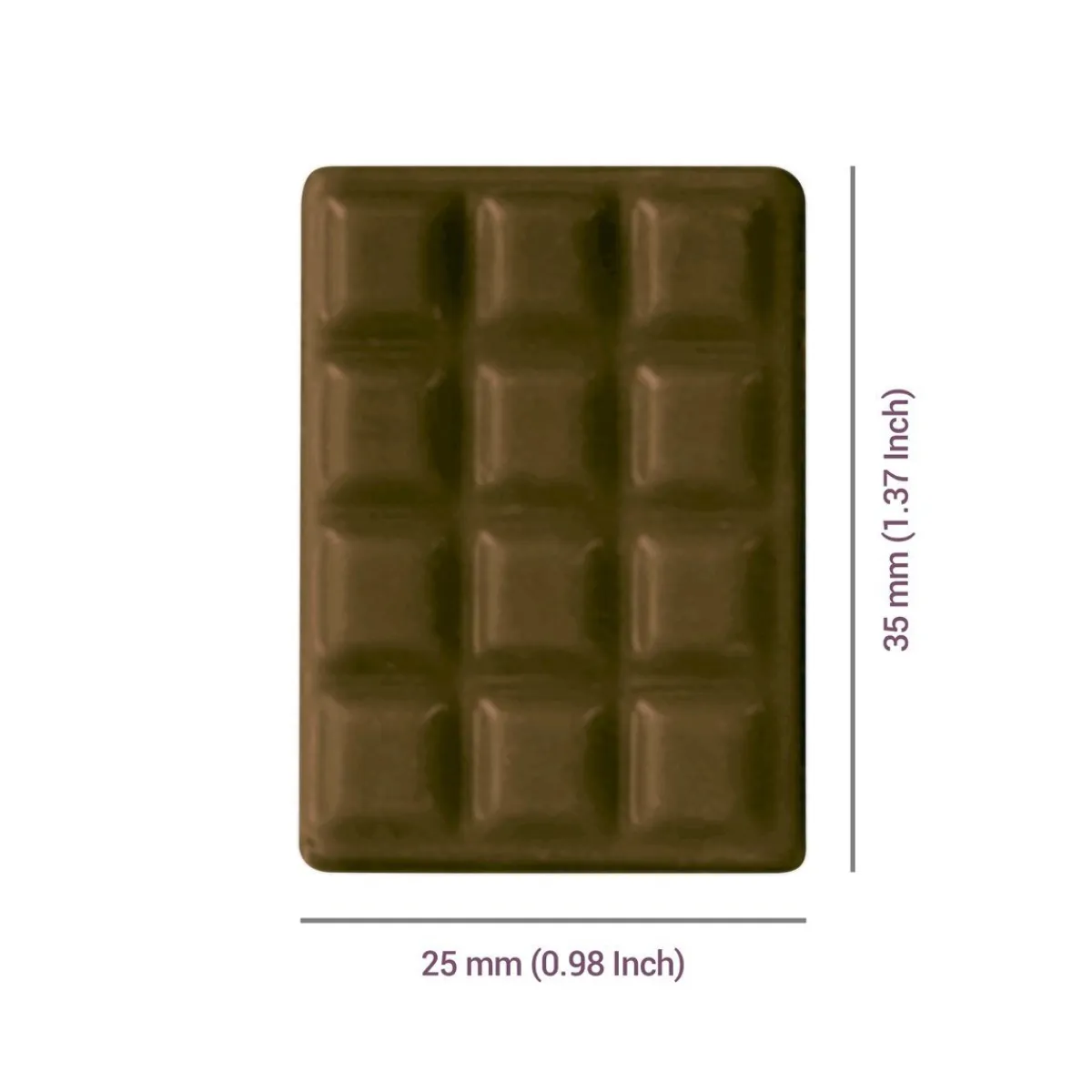 PME Chocolademal Mini Tablet (12x) 35x25mm New