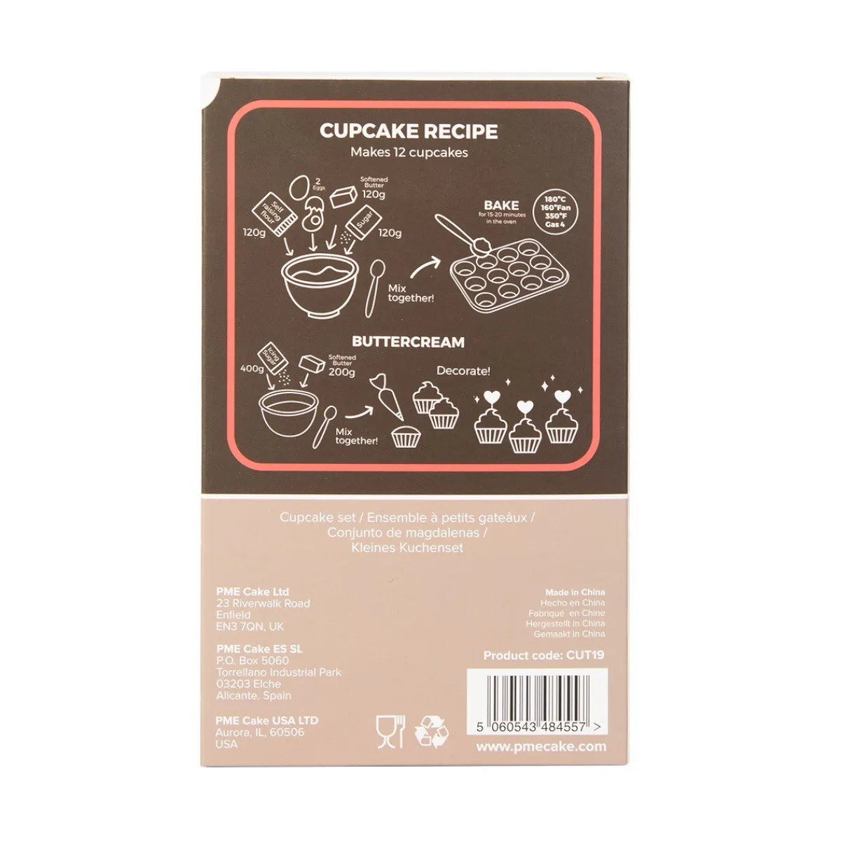 PME Cupcake Set Gingerbread Village Christmas 24st.** Clearance