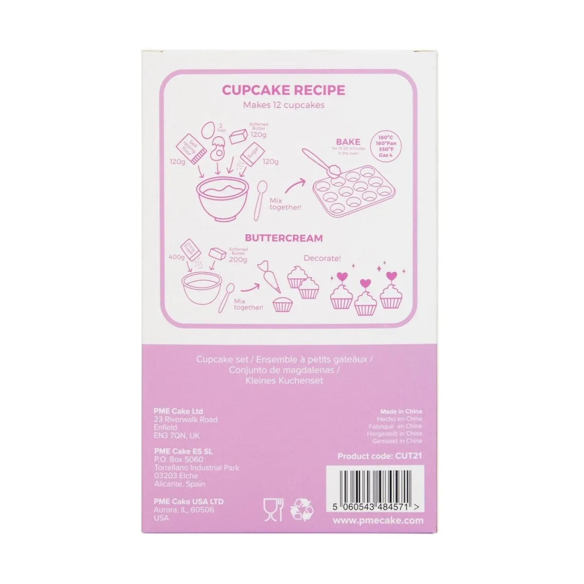 PME Cupcake Set I Love Unicorns 24st. Outlet