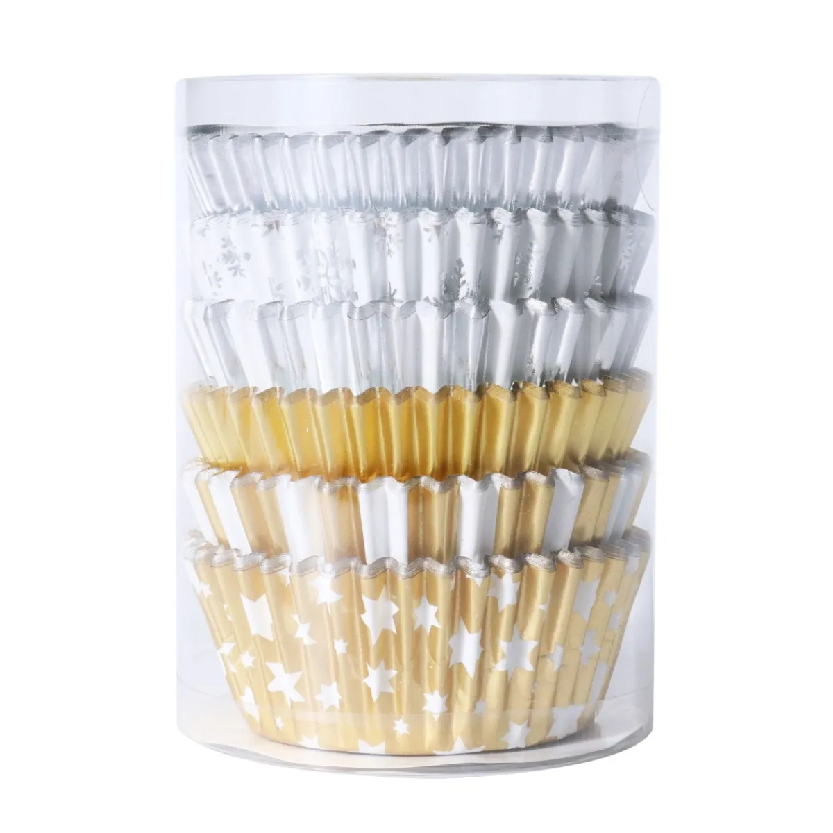 PME Cupcake Vormpjes Goud & Zilver 100st.