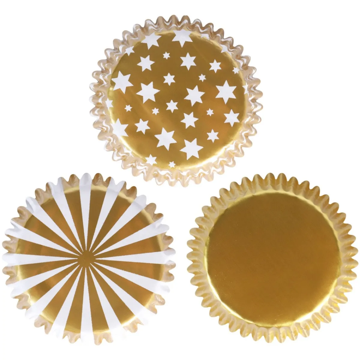 PME Cupcake Vormpjes Goud & Zilver 100st.