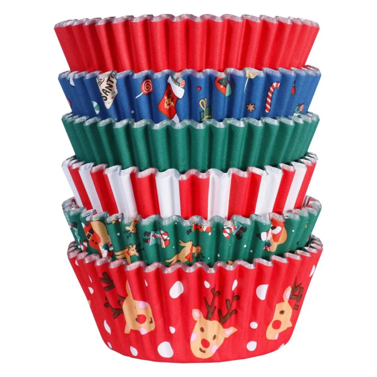 PME Cupcake Vormpjes Kerst Assortiment 100st. Clearance