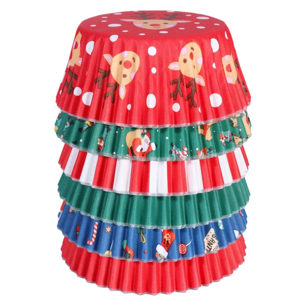 PME Cupcake Vormpjes Kerst Assortiment 100st. Clearance