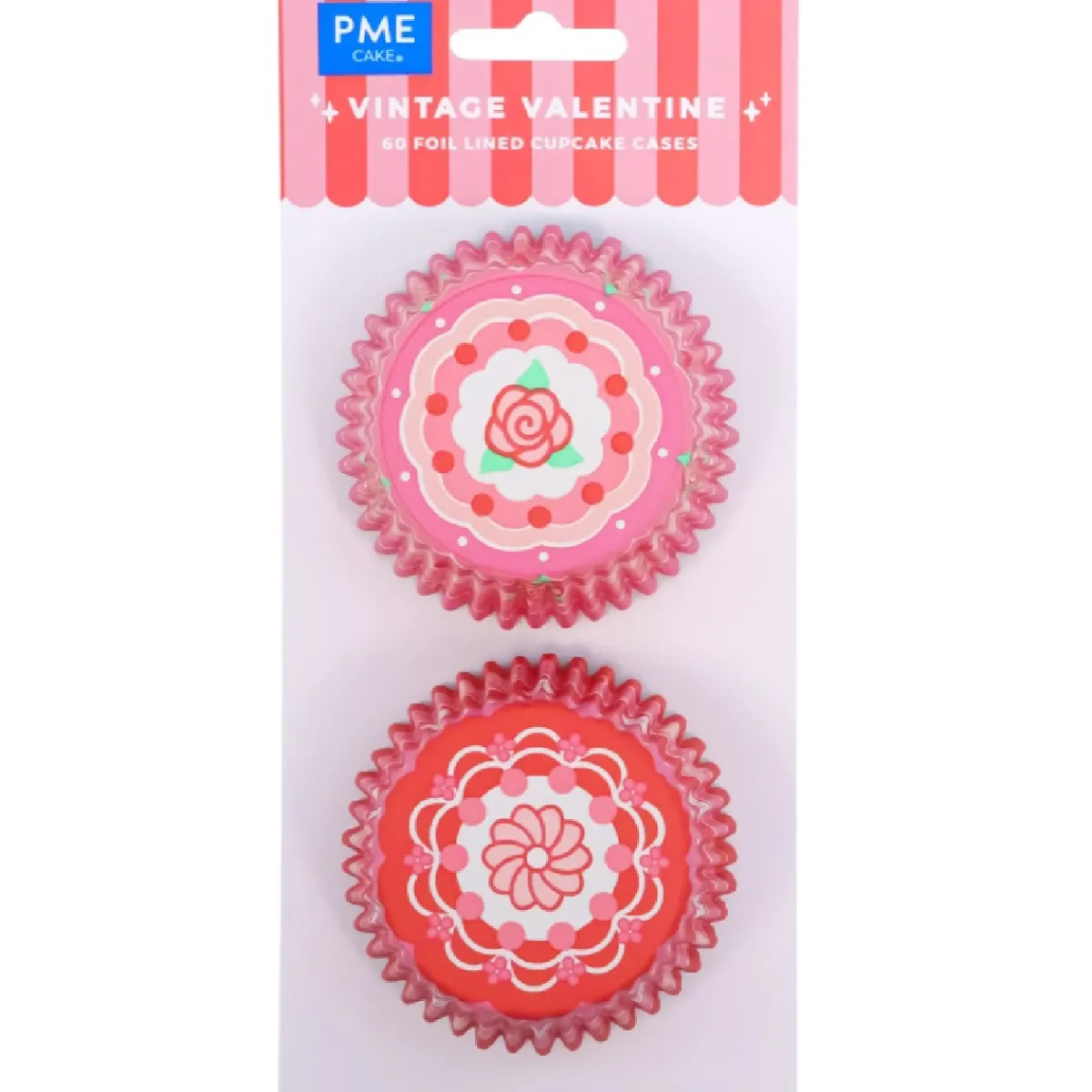 PME Cupcake Vormpjes Vintage Valentijn Ø52mm 60st. Discount