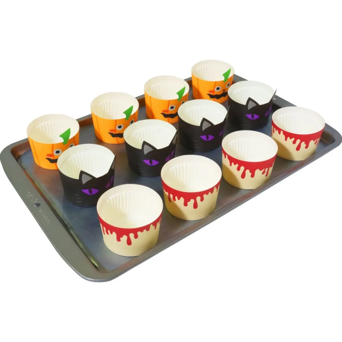 PME Halloween Cupcake Vormpjes Druppelend Bloed Ø45mm 12st** Outlet