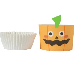 PME Halloween Cupcake Vormpjes Pompoenlantaarn Ø45mm 12st. Outlet
