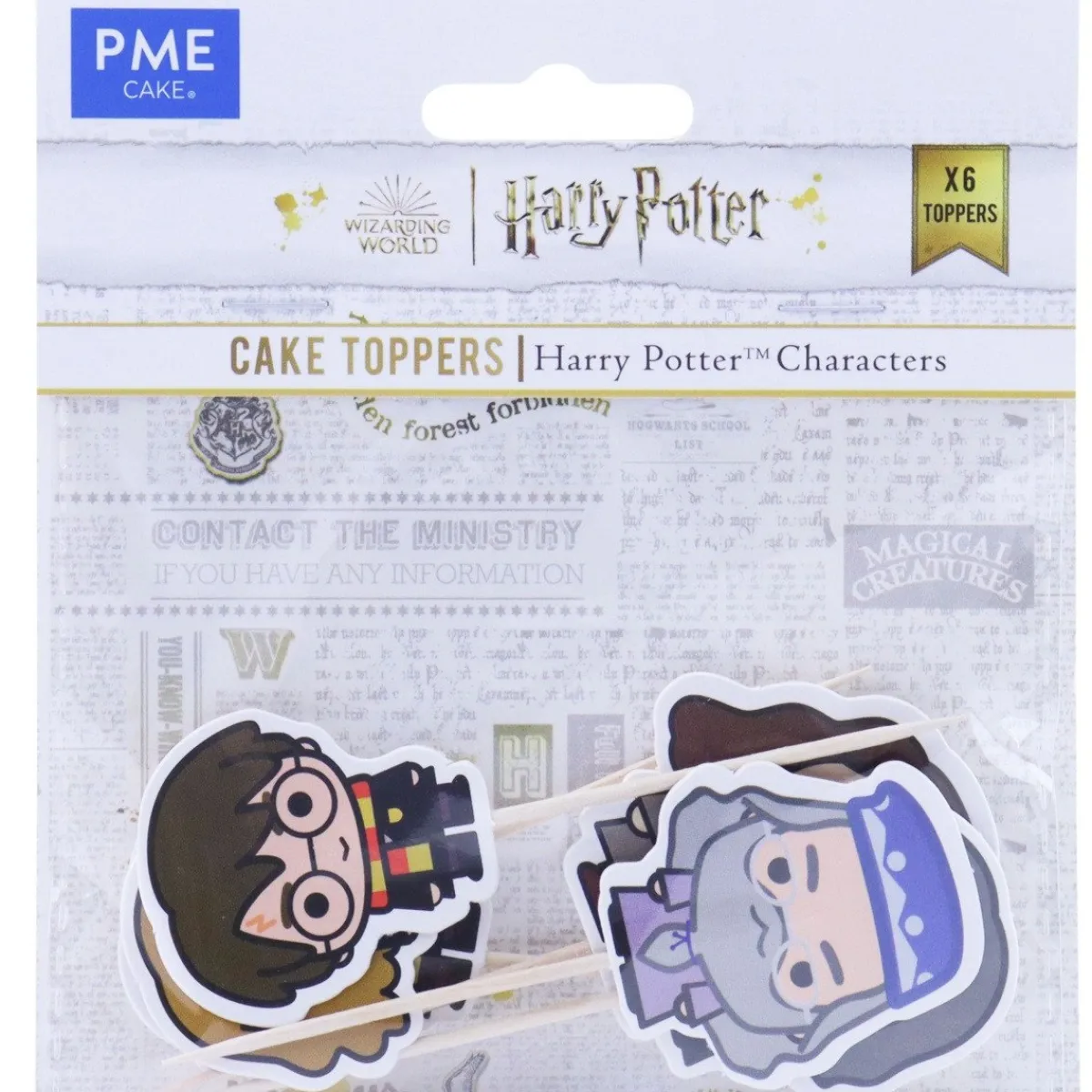 PME Harry Potter Karakters Taartprikkers 6st. Outlet