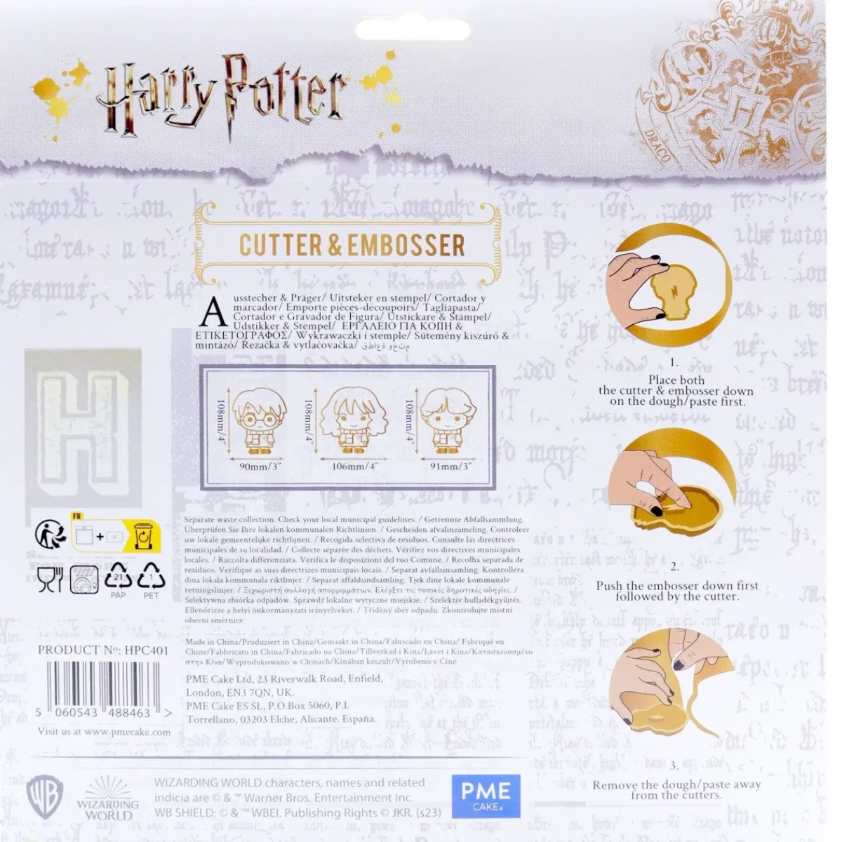 PME Harry Potter Karakters Uitstekers en Stempels Set/6