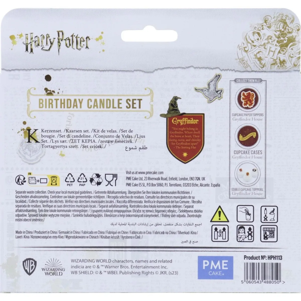 PME Harry Potter Taartkaarsjes Griffoendor Set/7 Outlet