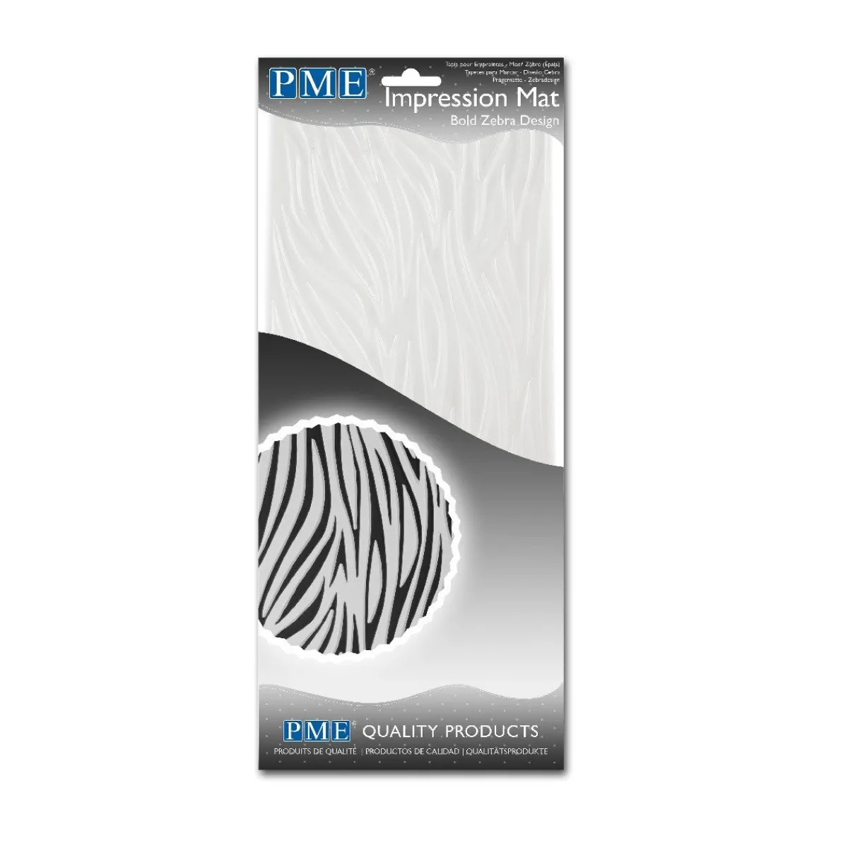 PME Impression Mat Zebra Design New