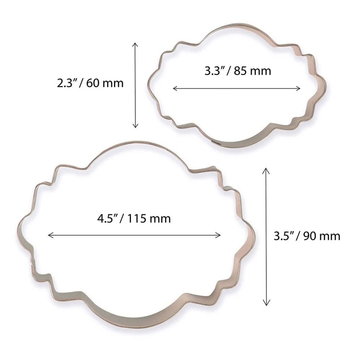 PME Koekjes Uitsteker Plaque Style 4 Set/2 New