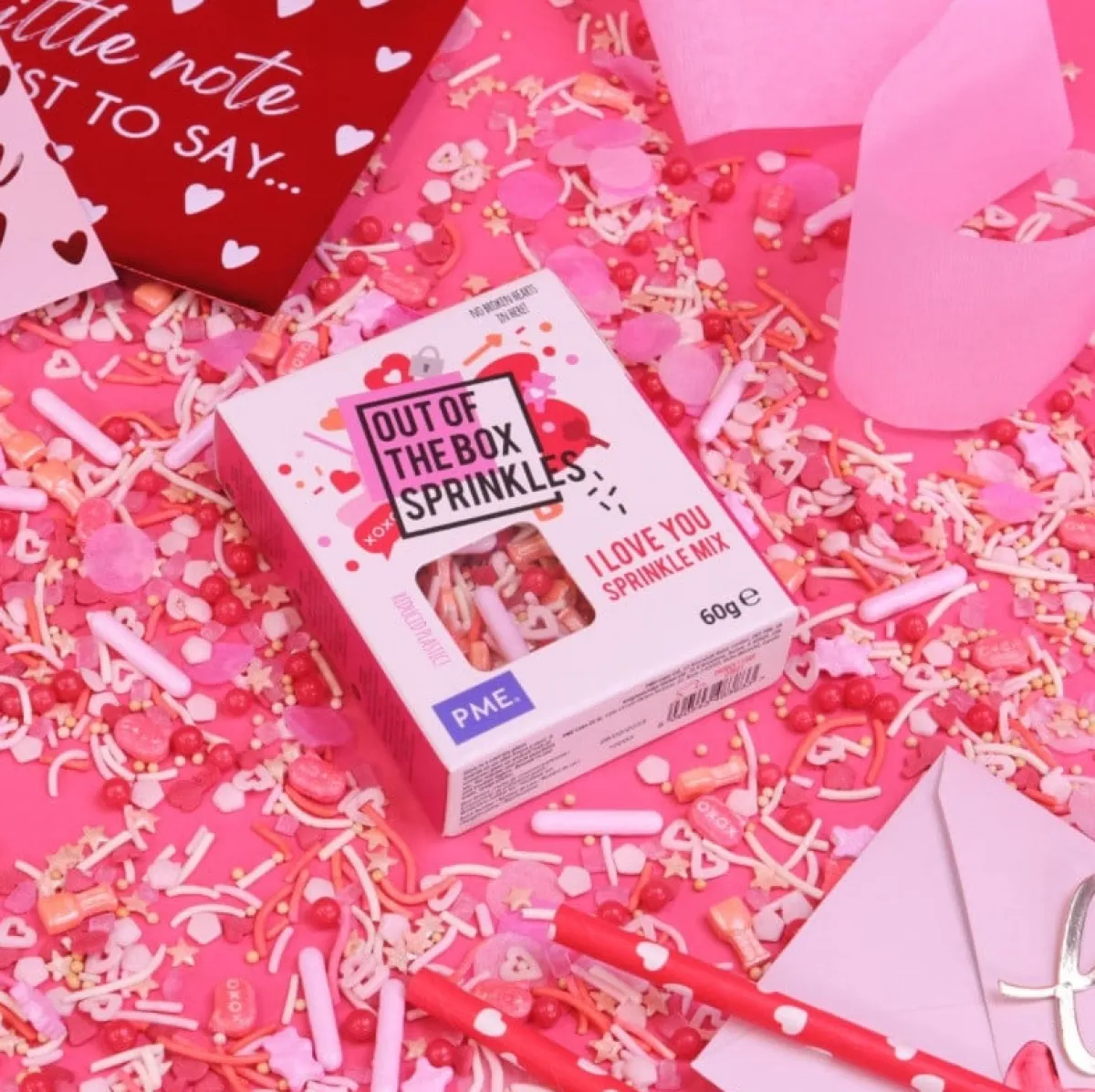 PME Liefde Sprinkle Mix (Out of the Box) 60g New