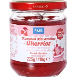 PME Maraschino Kersen met Steel op Siroop 225g Outlet