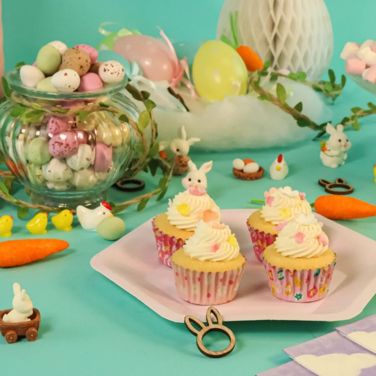 PME Mini Cupcake Vormpjes Bloemen Ø33mm 60st. New