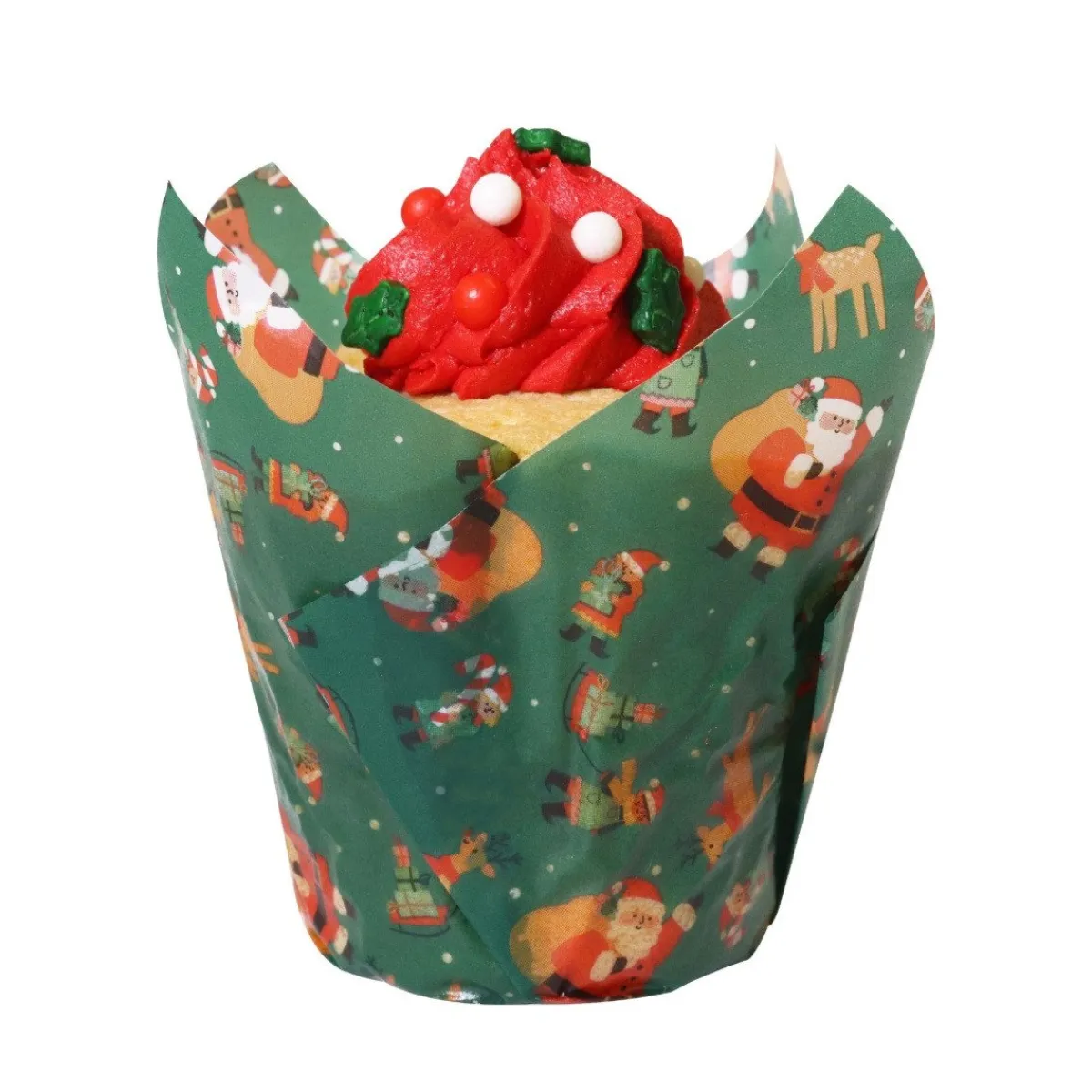 PME Muffin Cups Kerstman 24st Discount