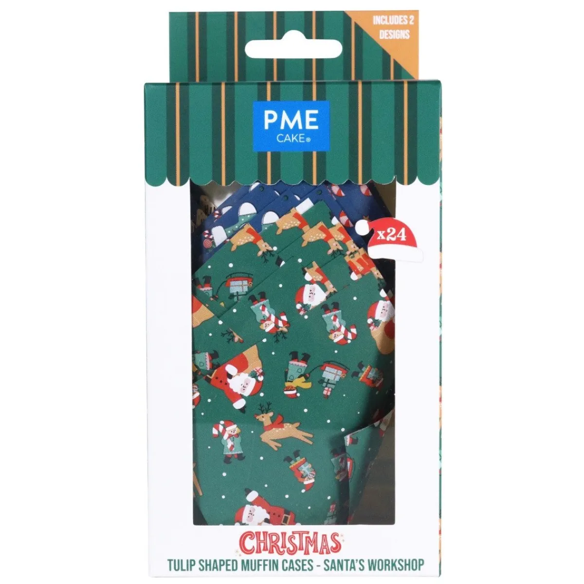PME Muffin Cups Kerstman 24st Discount
