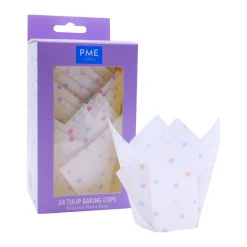 PME Muffin Cups Regenboog Stippen 24st Online
