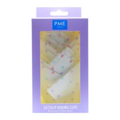 PME Muffin Cups Regenboog Stippen 24st Online