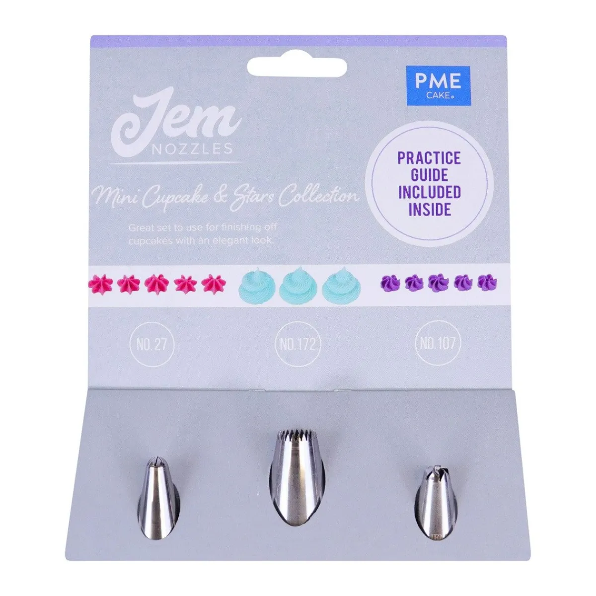 PME Spuitmondjes Mini Cupcakes & Sterren Set/3 Hot