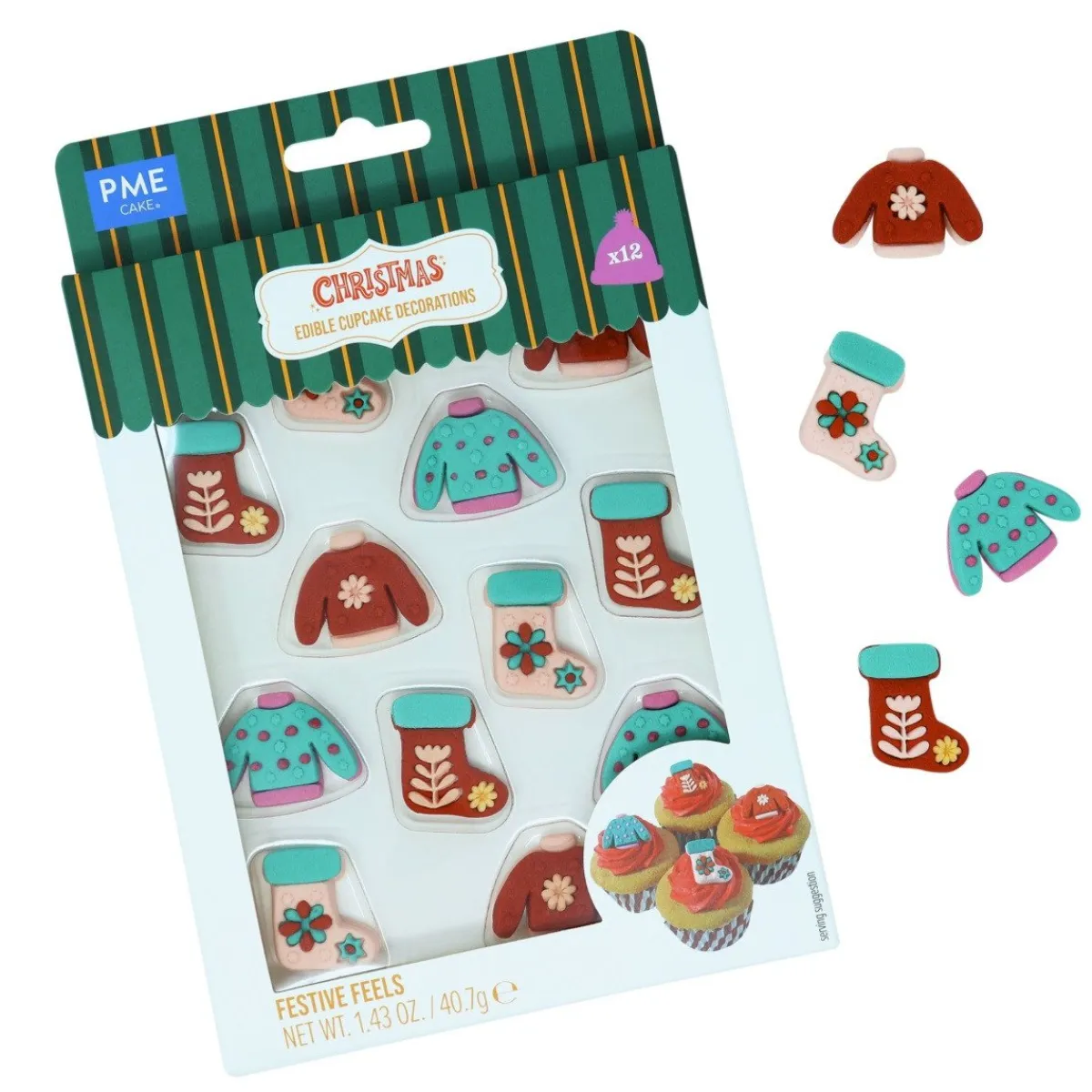 PME Suikerdecoratie Festive Feels 12st. Clearance