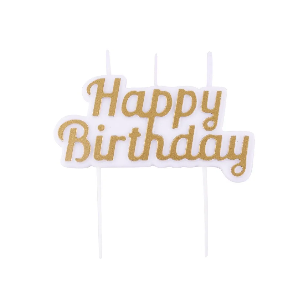 PME Taartkaarsje Happy Birthday Goud Sale