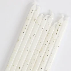 PME Taartkaarsjes Glitter Wit Extra Lang (15cm) Set/16 Best