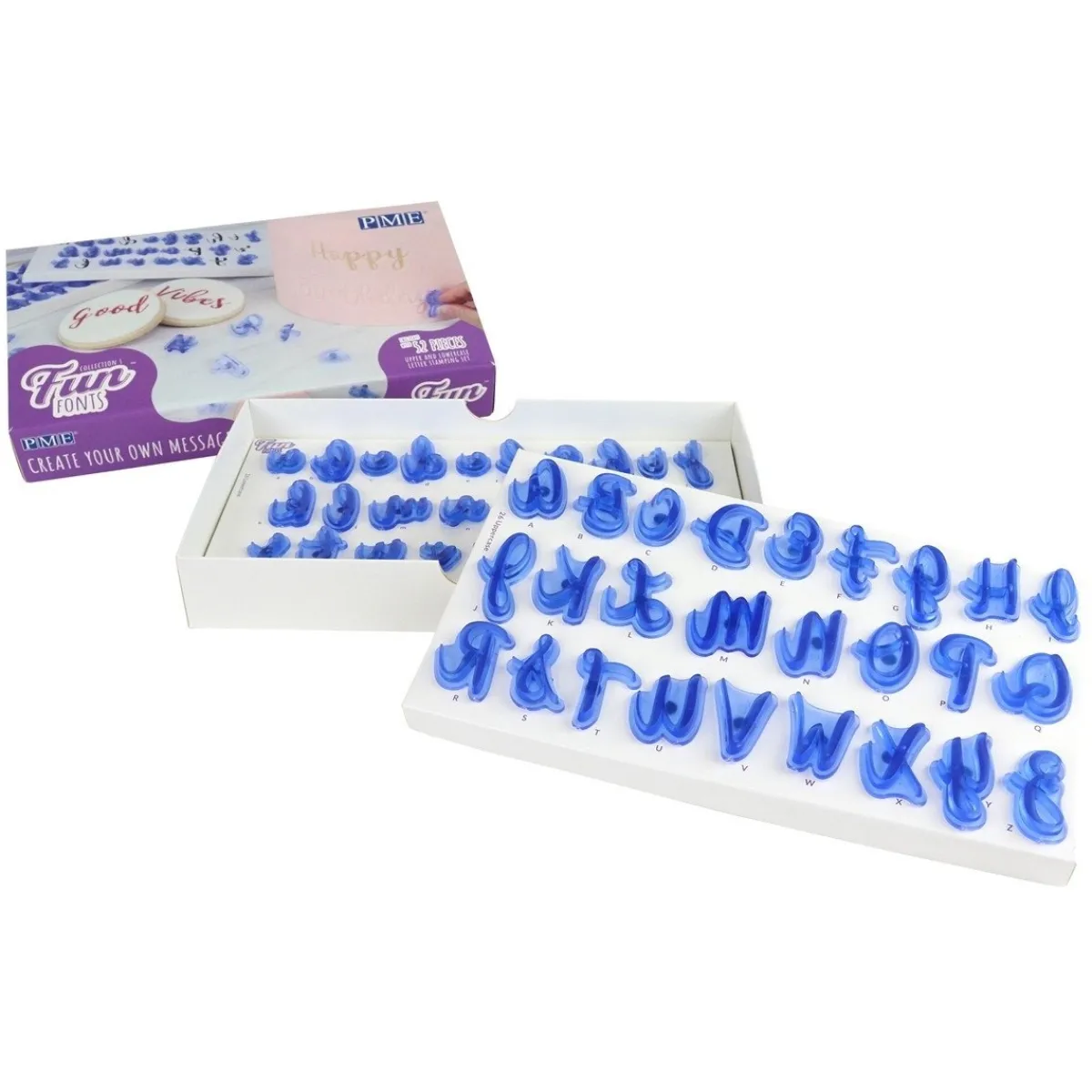 PME Tekst Stempelset Fun Fonts - Collectie 1