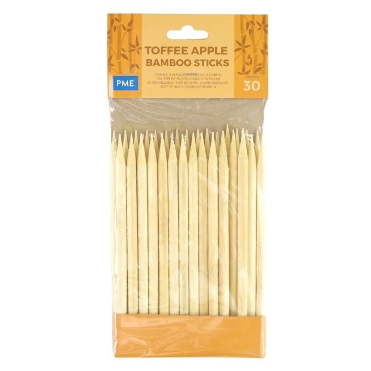 PME Toffee Appel Bamboe Stokjes 30 stuks Clearance