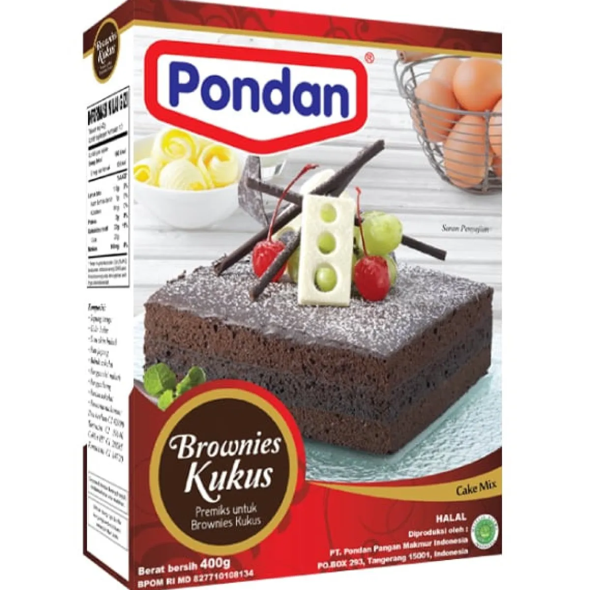 Pondan Brownie-mix Kukus 400g