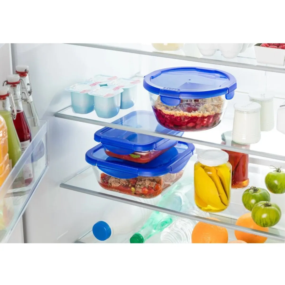 Pyrex Cook & Go Ovenschalen met Deksel Rond 0,7L/1,6L Set/2 Discount
