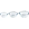 Pyrex 4-in-1 Ovenschalen met Deksel (1L/1,6L/2,3L) Set/3 Clearance