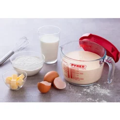 Pyrex Maatbeker met Deksel 1L New
