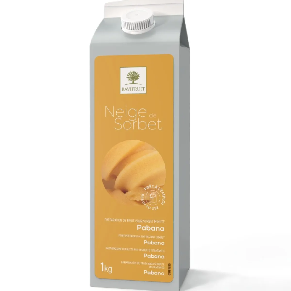 Overig RaviFruit Sorbet Mix Banaan 1kg