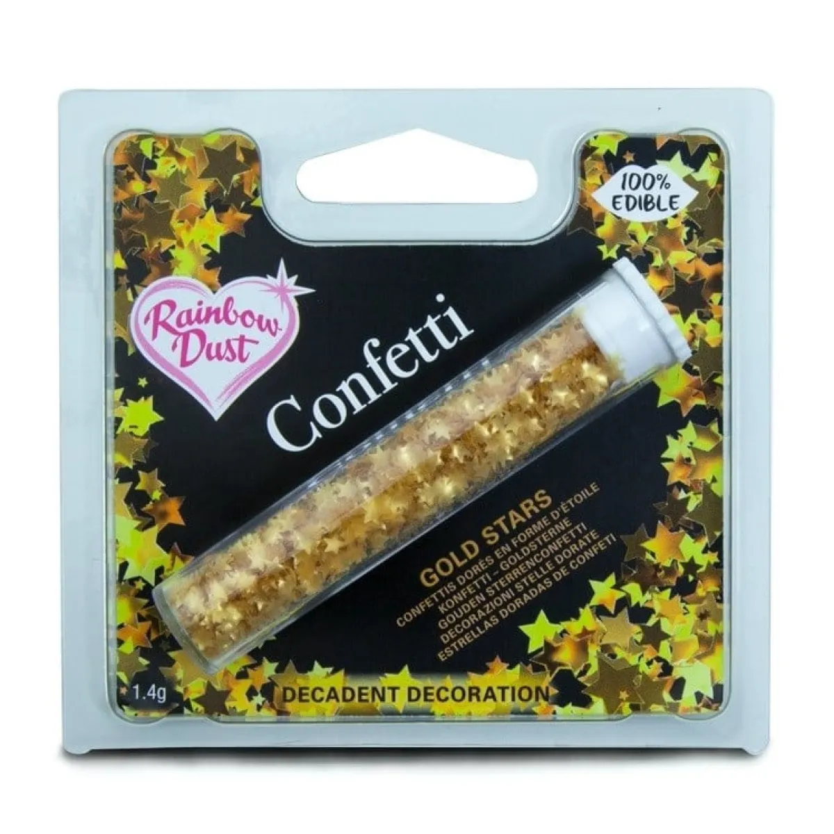 Rainbow Dust RD Eetbare Glitters Sterren Goud 1,4 gram Outlet