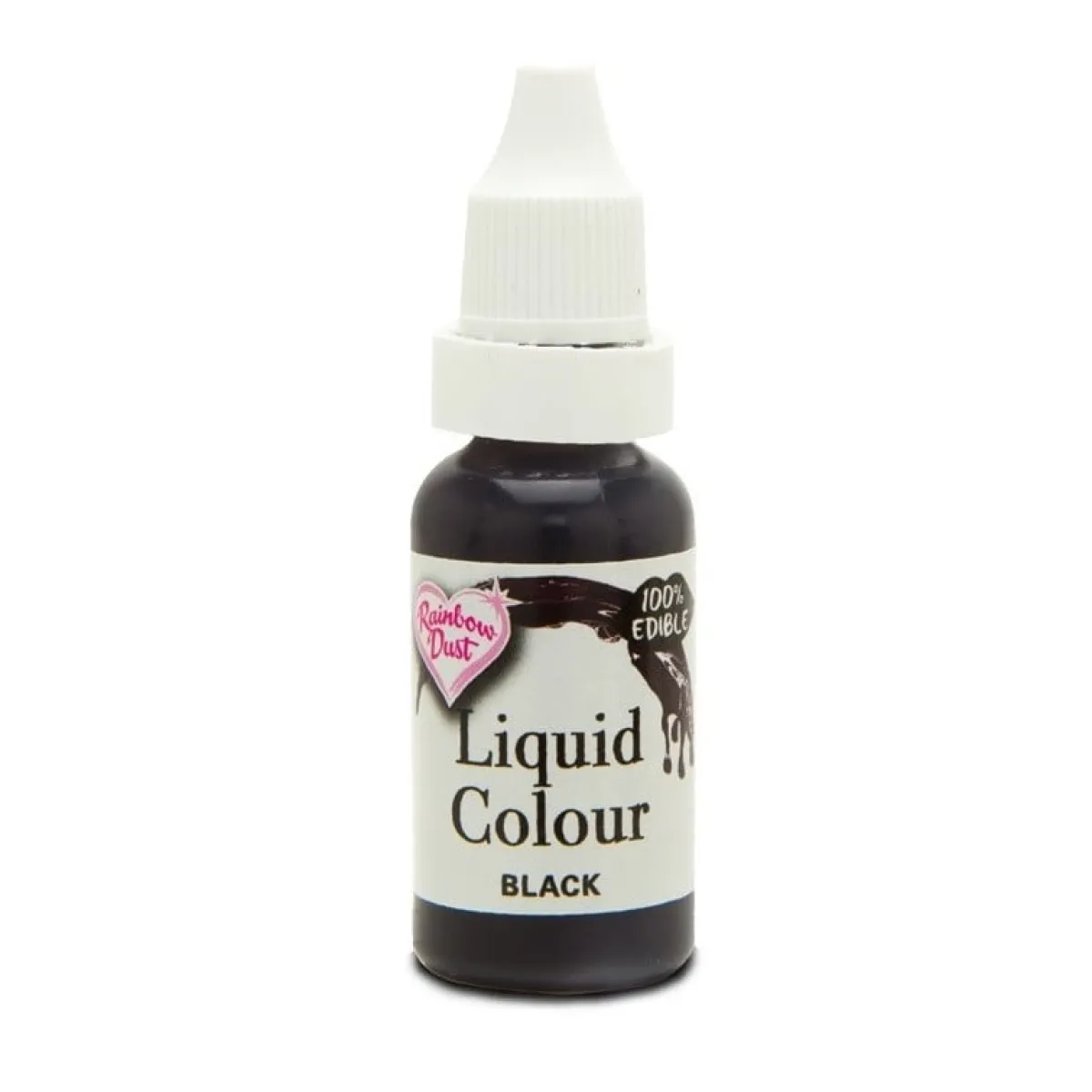 Rainbow Dust RD Liquid Colour Airbrush kleurstof Black 16 ml New