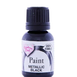Rainbow Dust RD Metallic Food Paint Black 25ml