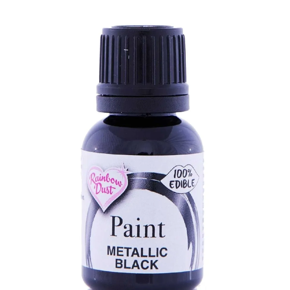 Rainbow Dust RD Metallic Food Paint Black 25ml
