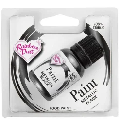 Rainbow Dust RD Metallic Food Paint Black 25ml