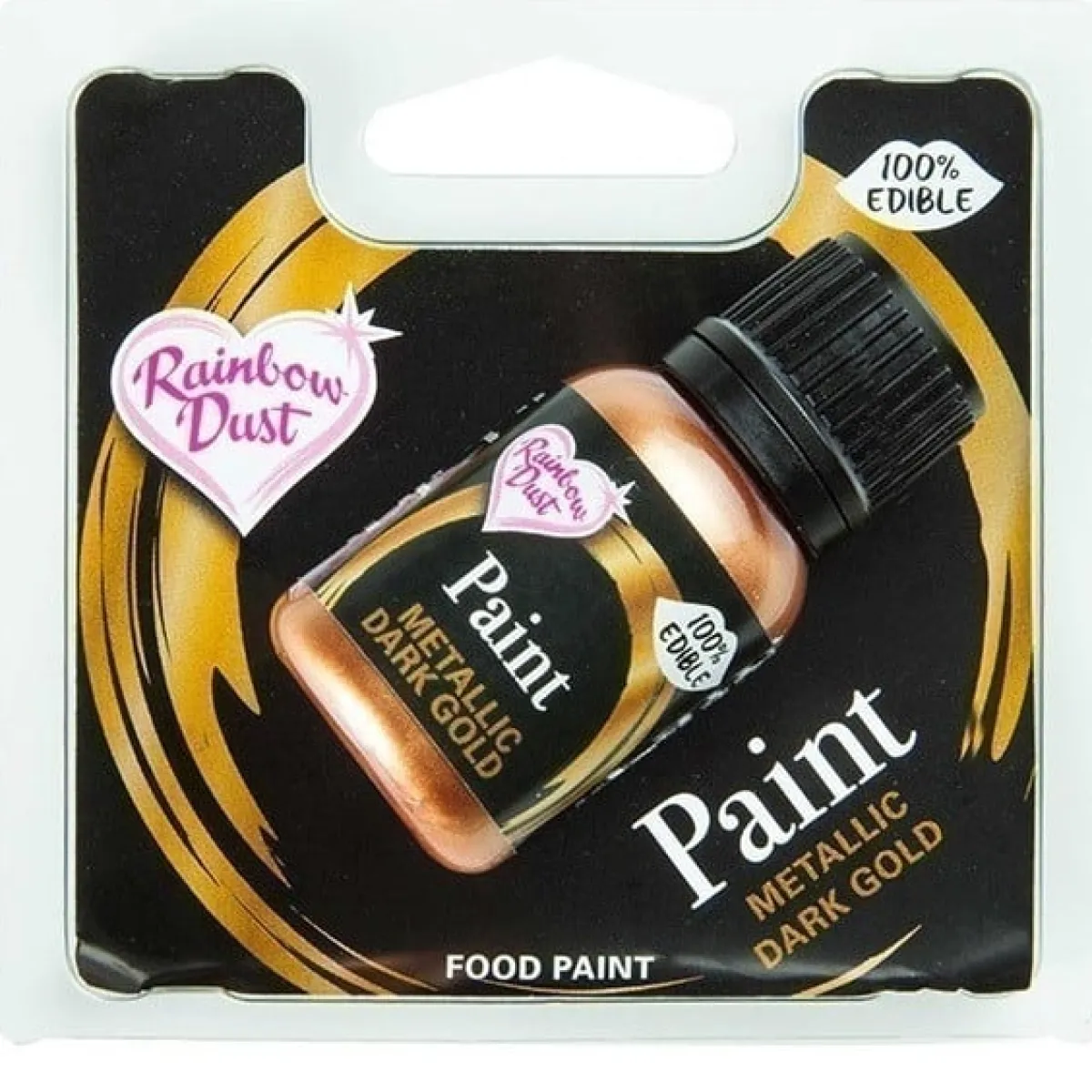 Rainbow Dust RD Metallic Food Paint Dark Gold 25ml Best
