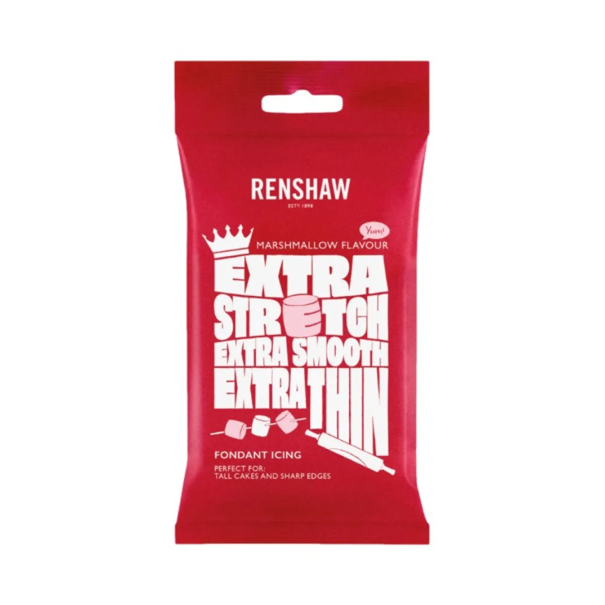 Renshaw Rolfondant Extra 1kg Wit Marshmallow New