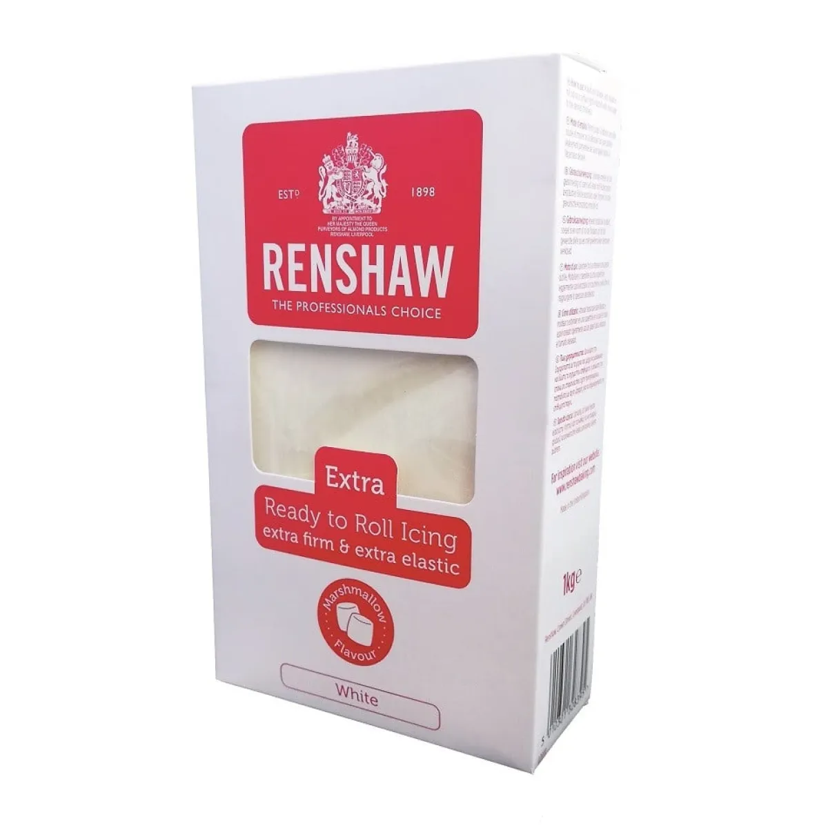 Renshaw Rolfondant Extra 1kg Wit Marshmallow New