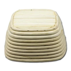 Overig Rijsmandje Riet Vierkant 18x18cm (500 tot 750 gram deeg)